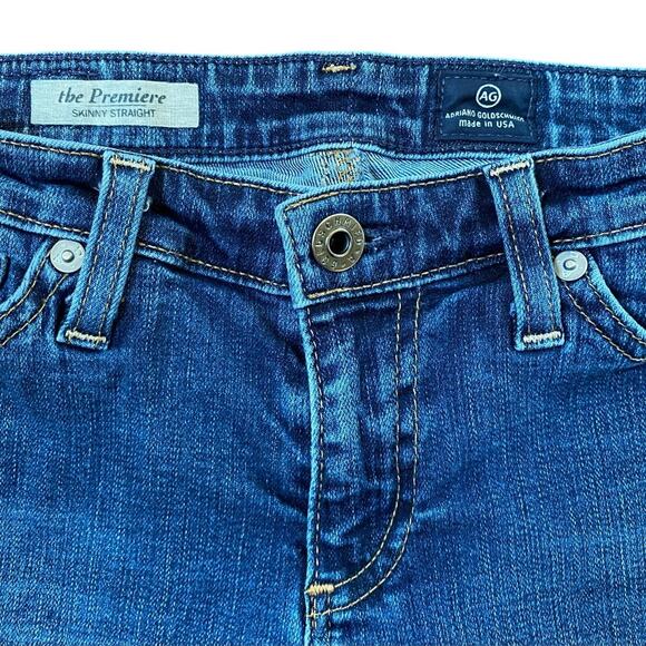 AG Adriano Goldschmied The Premiere Skinny Straight Jeans Size 25R - Picture 6 of 12
